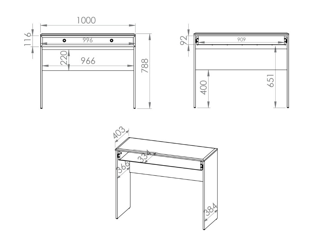 Konzolni stočić Romlevo 104
