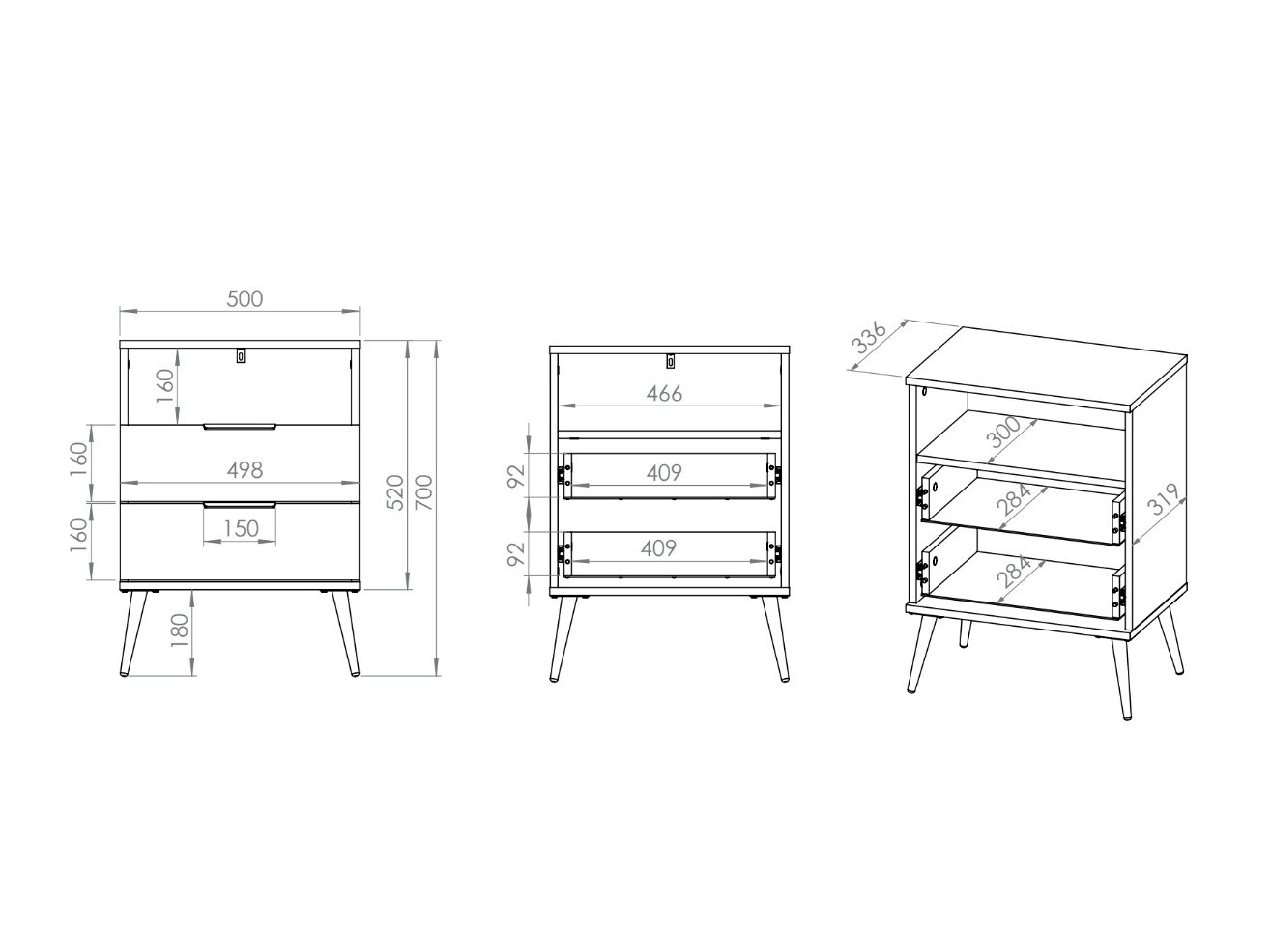 Noćni ormarić Odenovu 107