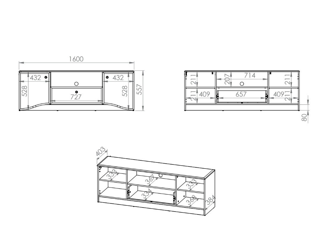 TV komoda Romlevo 102
