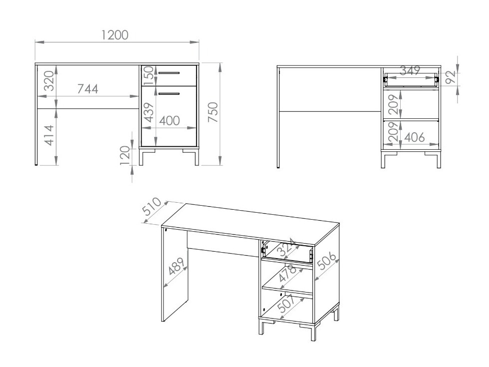Kancelarijski sto Larnolo 134