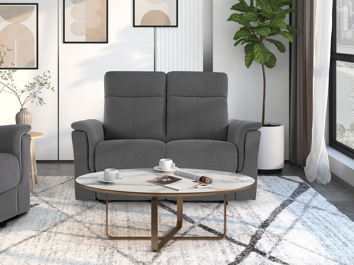 Relaks sofa Denton 1421 (Antracit)