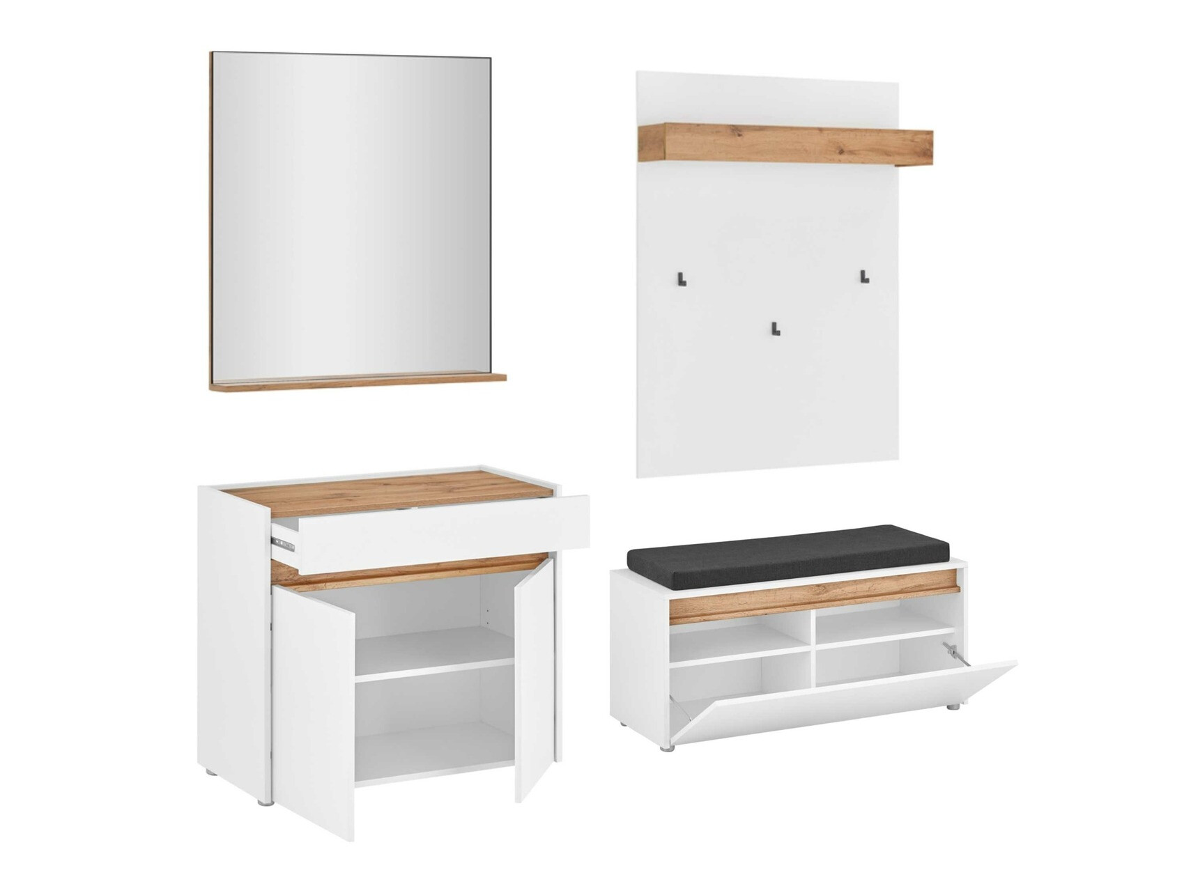 Set za hodnik Elbsori 168 (Belo)