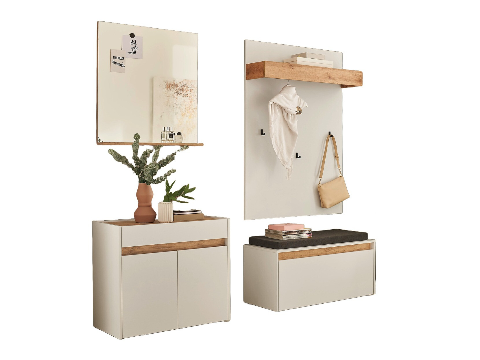 Set za hodnik Elbsori 168 (Belo)