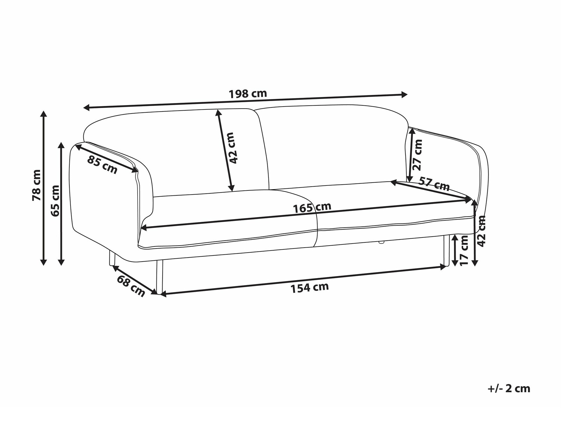 Sofa Berwyn 2263 (Belo)