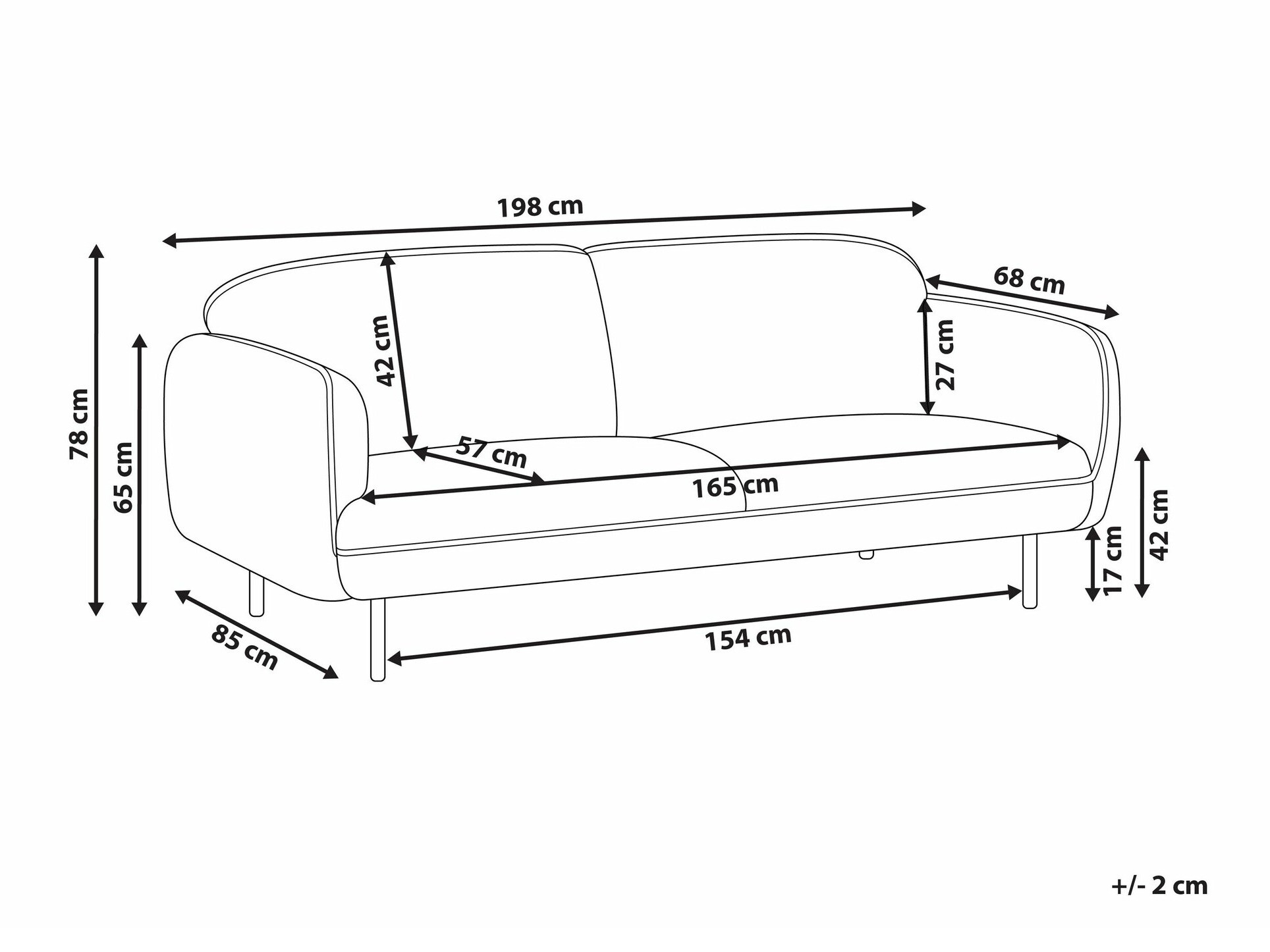 Sofa Berwyn 2263 (Bež)