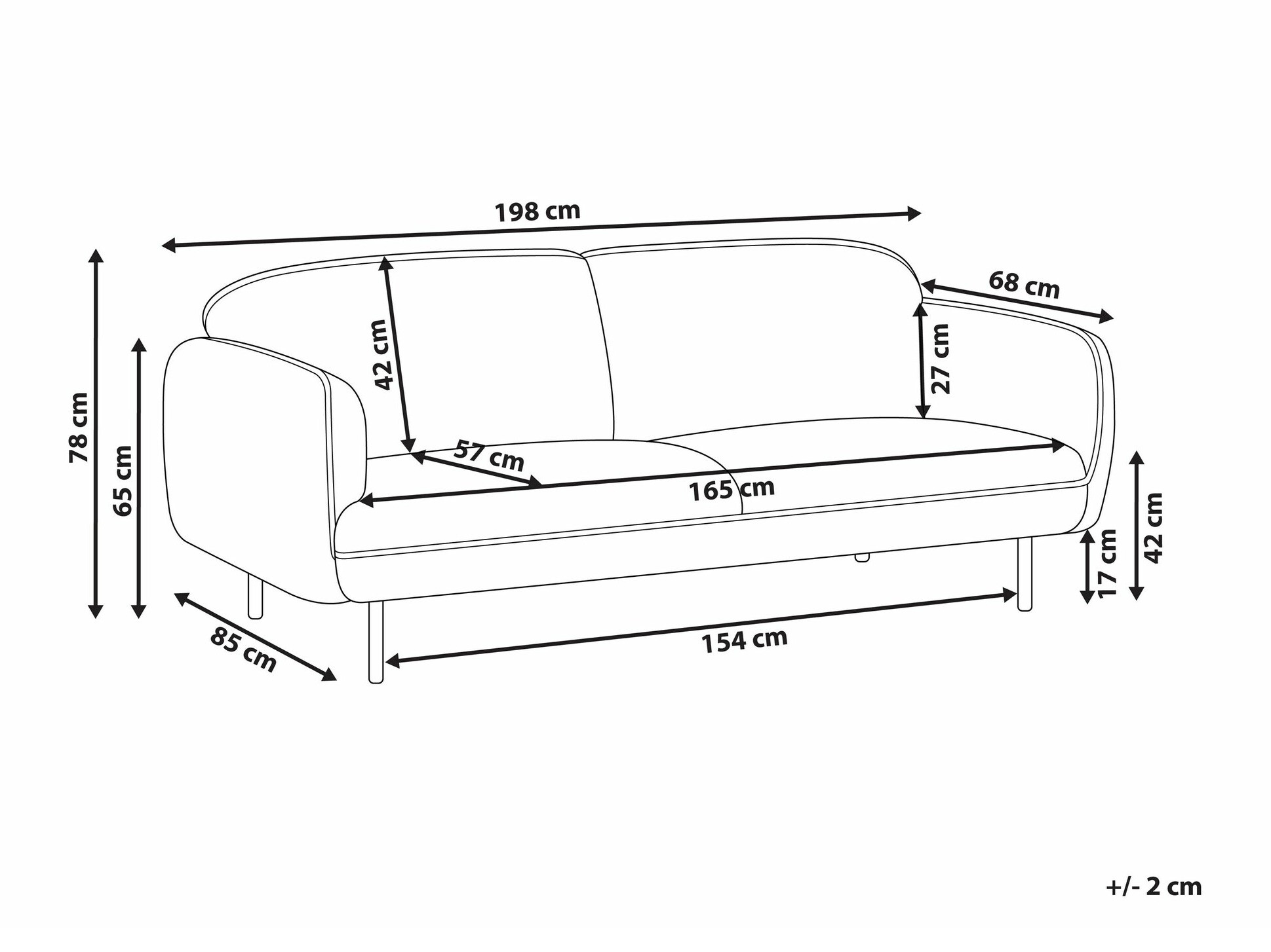 Sofa Berwyn 2263 (Svetloosiva)