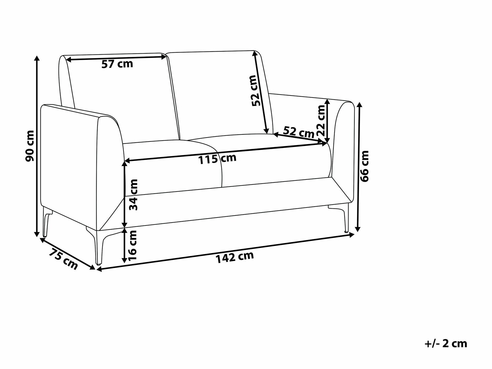 Sofa Berwyn 763 (Bež)