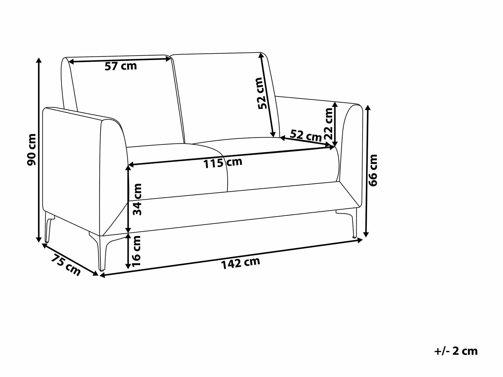 Sofa Berwyn 763 (Sivo)