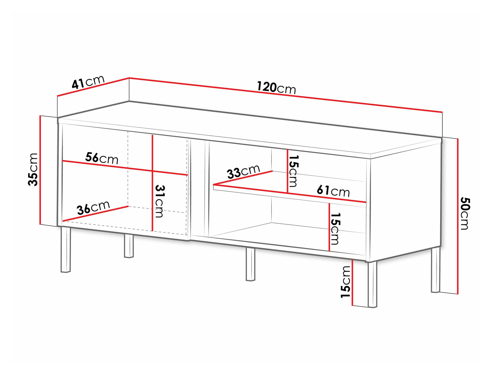 TV sto Lumiri 106 (Belo)