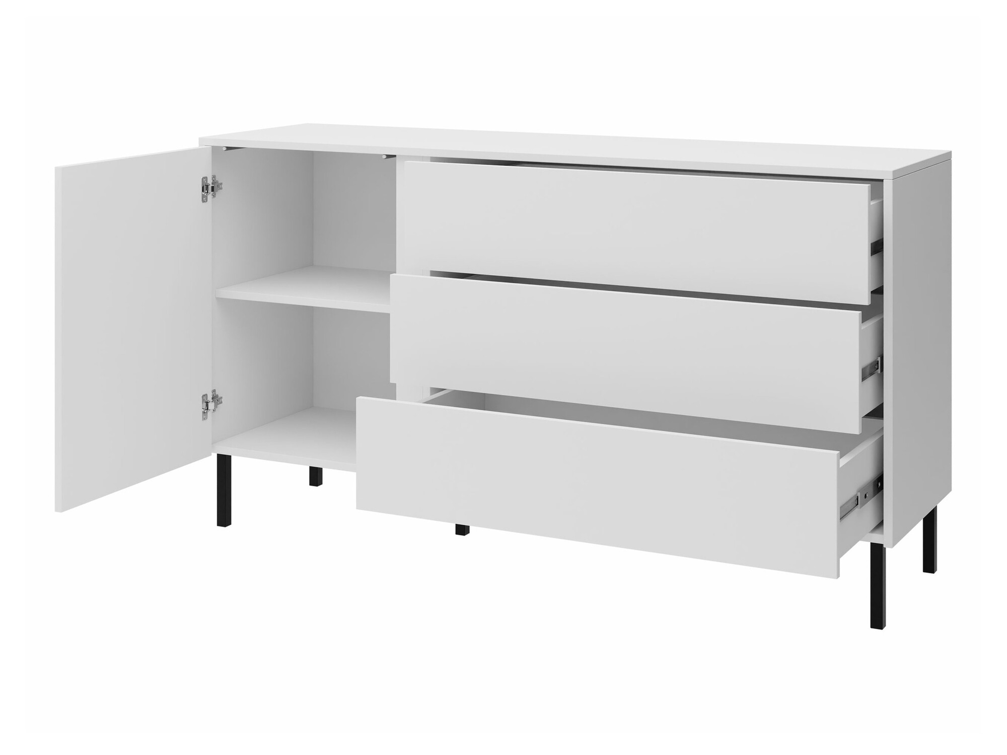 Set za dnevnu sobu Lumiri 108 (Hrast + Crno)