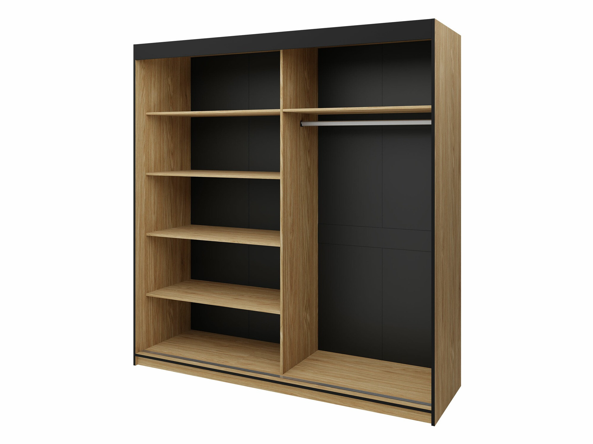 Set spavaća soba Tenreme 108 (Hrast + Crno)