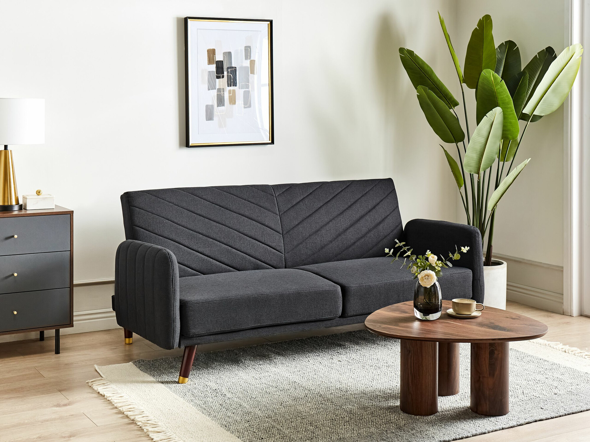 Sofa na razvlačenje Berwyn 2283 (Crno)