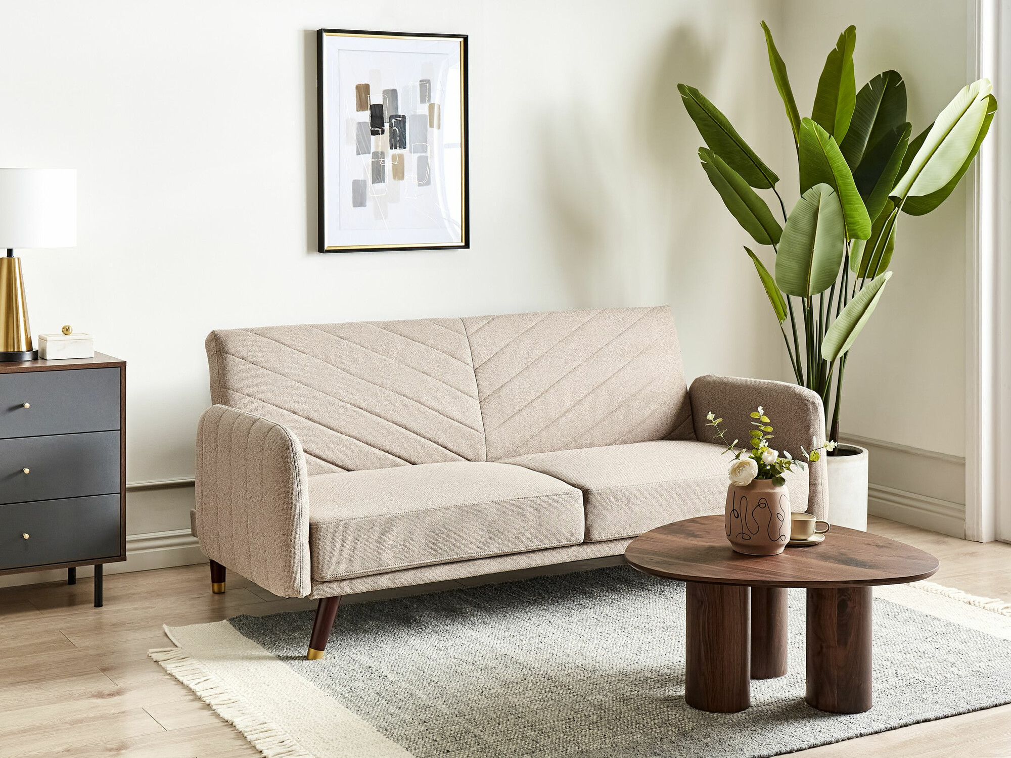 Sofa na razvlačenje Berwyn 2283 (Svetlo smeđa)