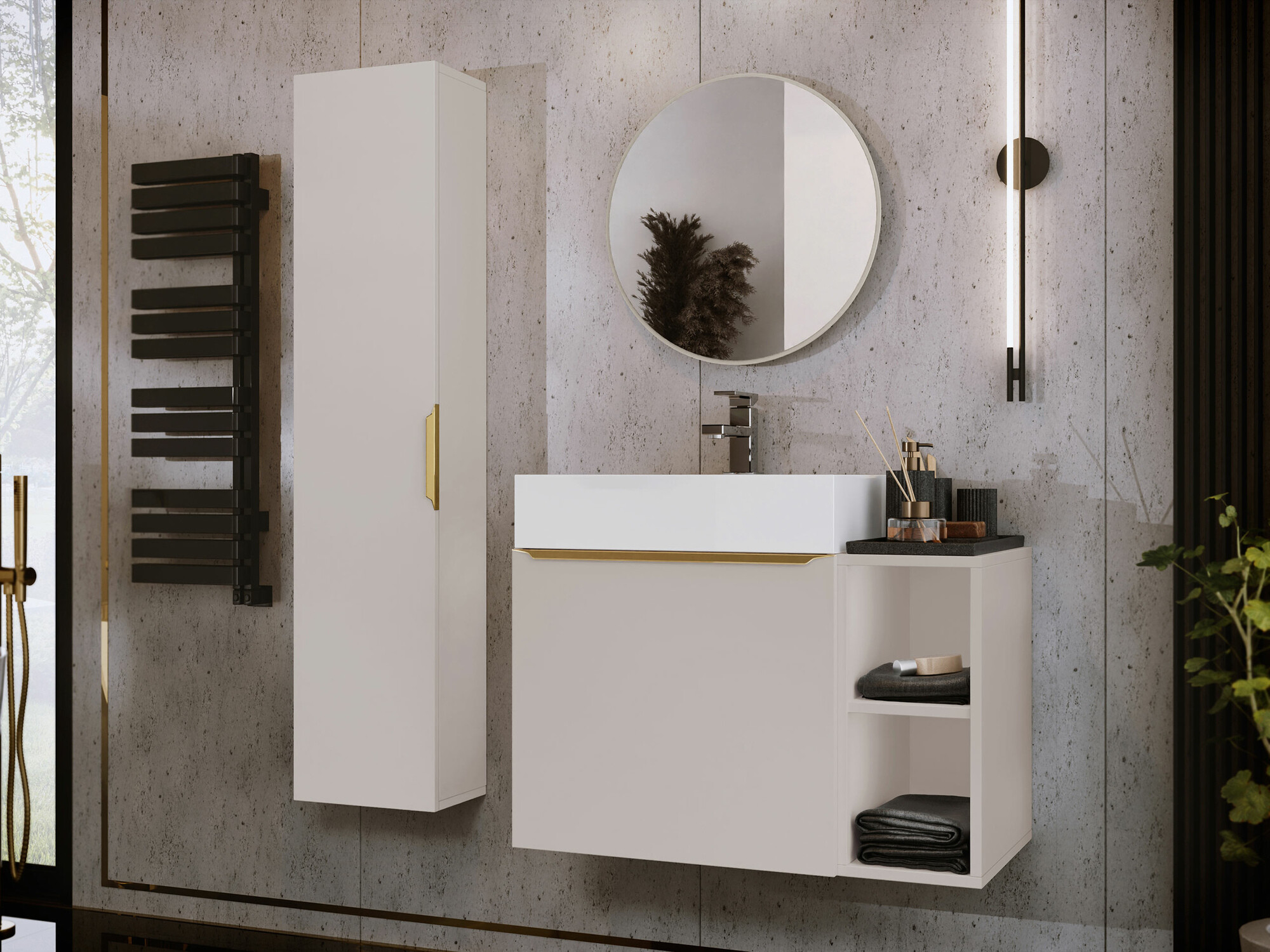 Set za kupatilo Comfivo 406 (Kašmir + Zlatan)