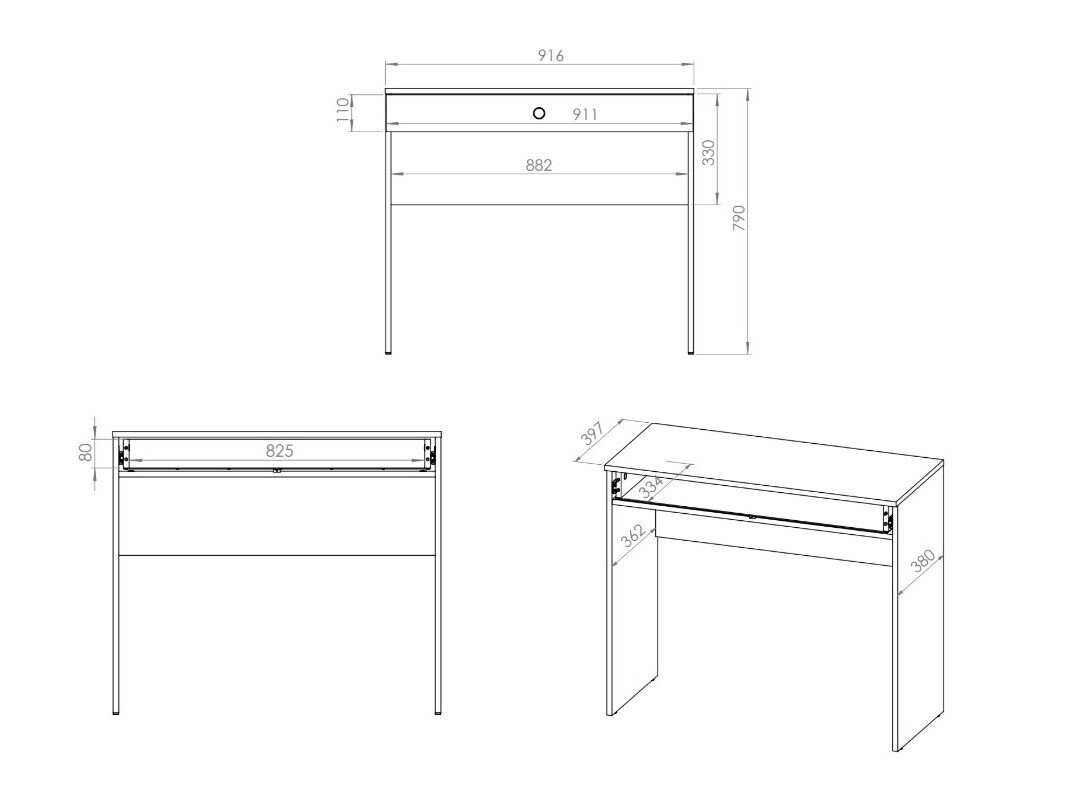 Toaletni sto Veslomi 110