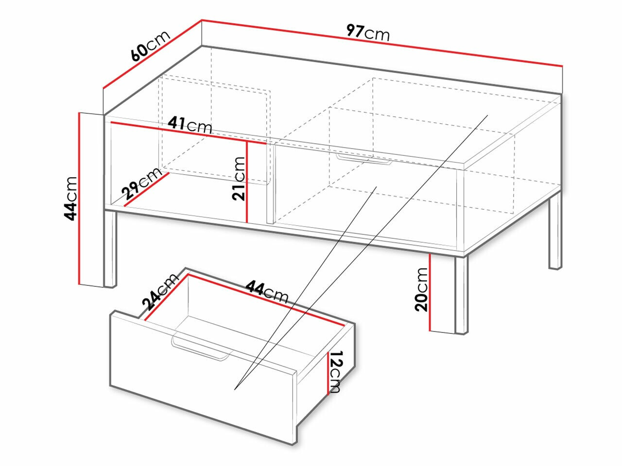 Stočić za kafu Velsoru 107