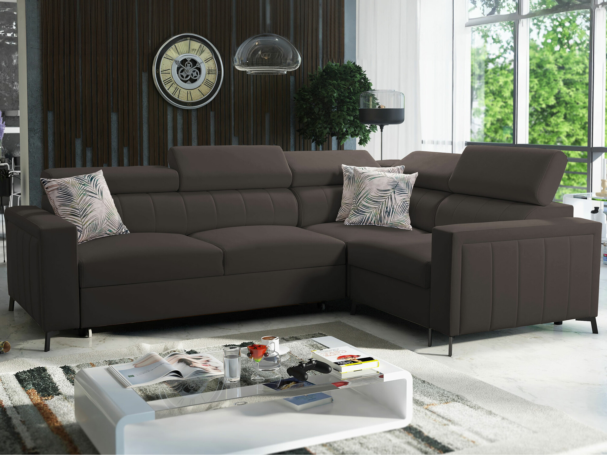 Ugaona sofa Sarasota 149 (Mono 234 + Botanical 36)