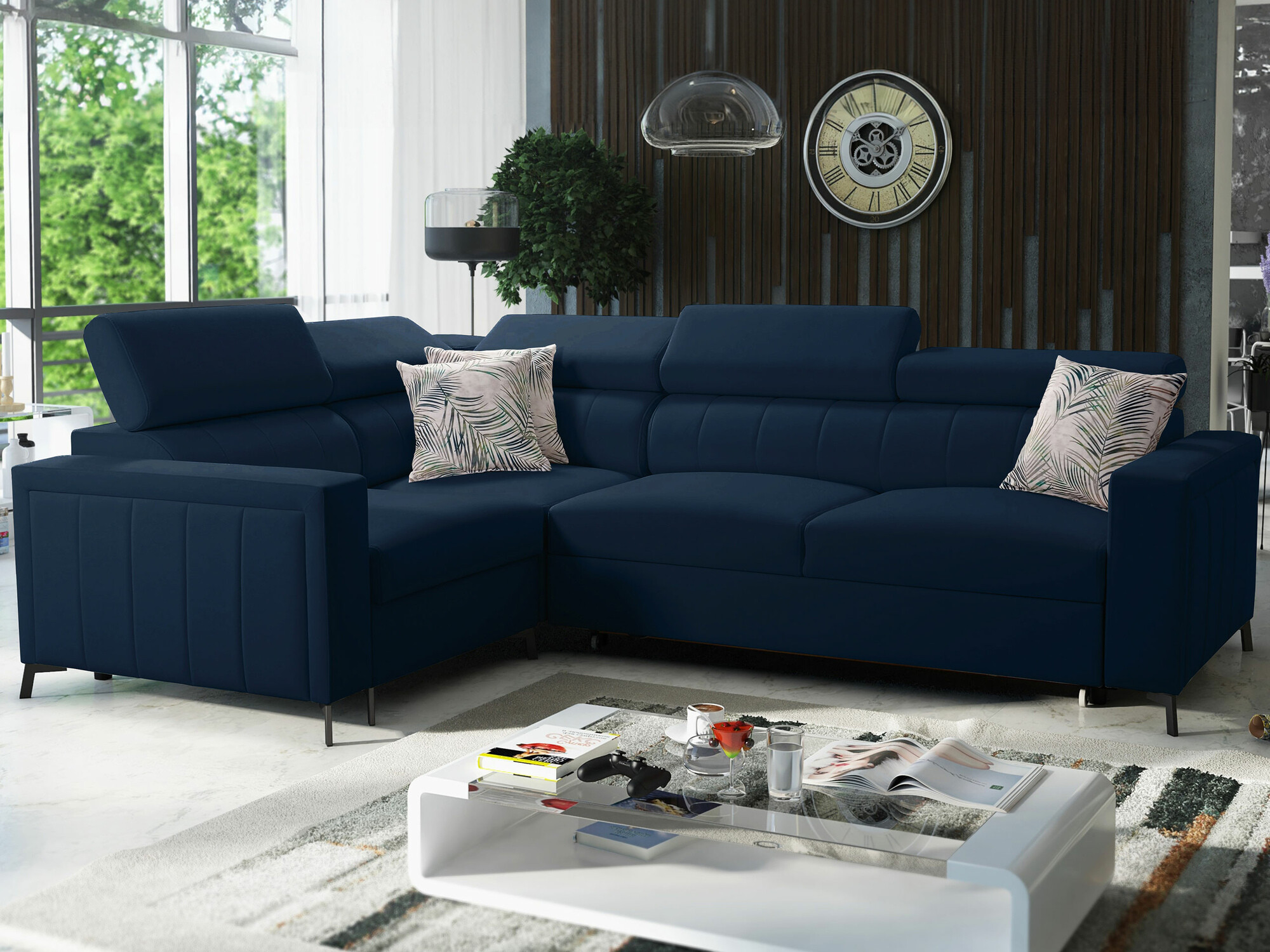 Ugaona sofa Sarasota 149 (Mono 242 + Botanical 36)