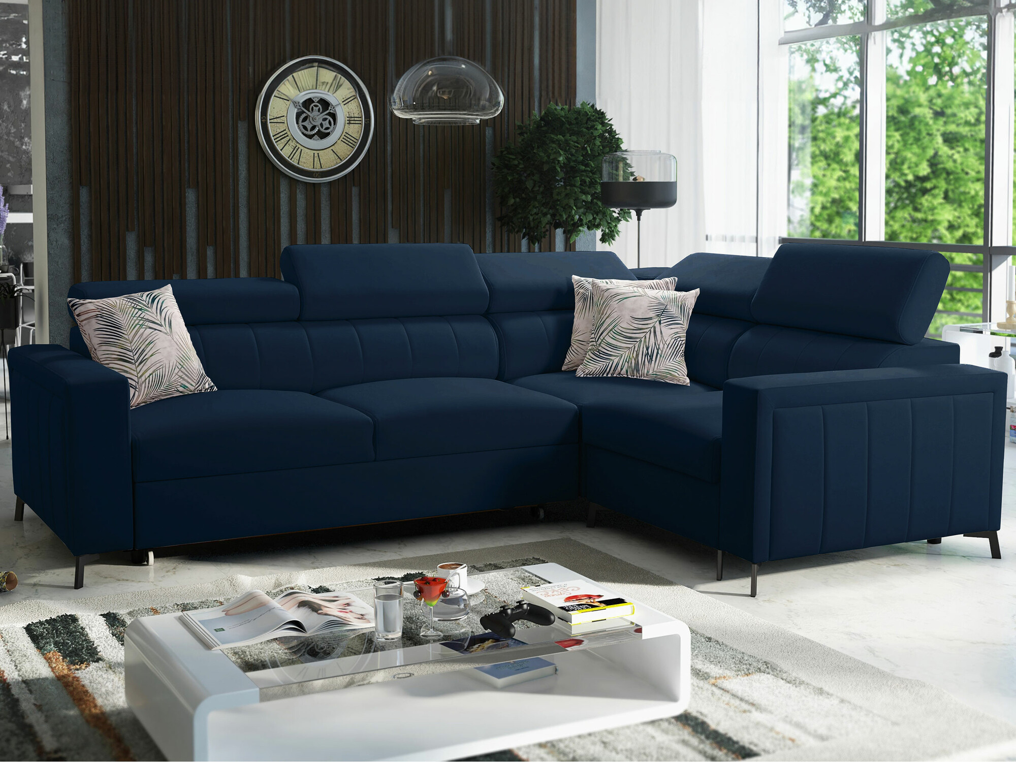 Ugaona sofa Sarasota 149 (Mono 242 + Botanical 36)