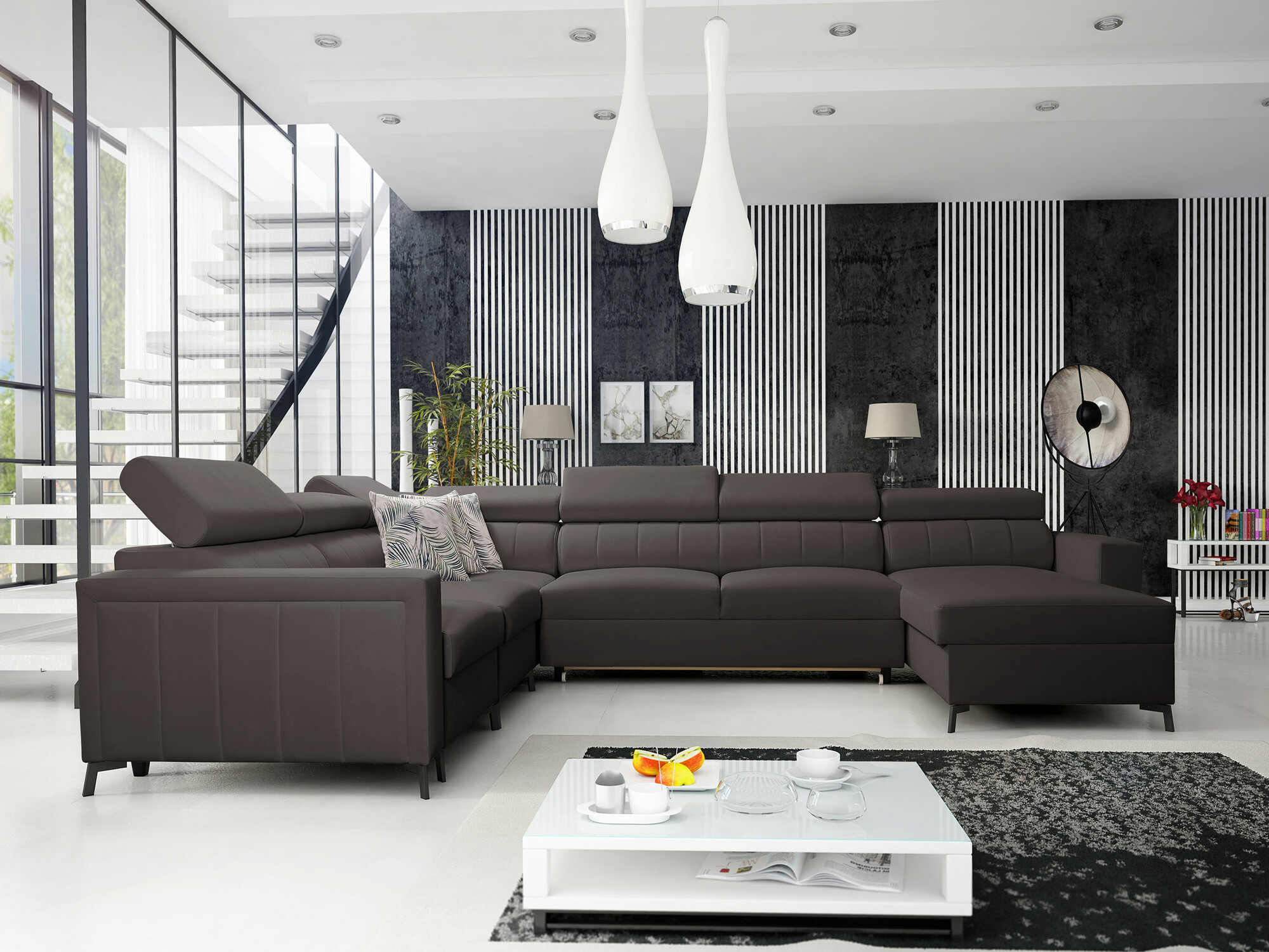 Ugaona sofa Sarasota 157 (Mono 234 + Botanical 36)