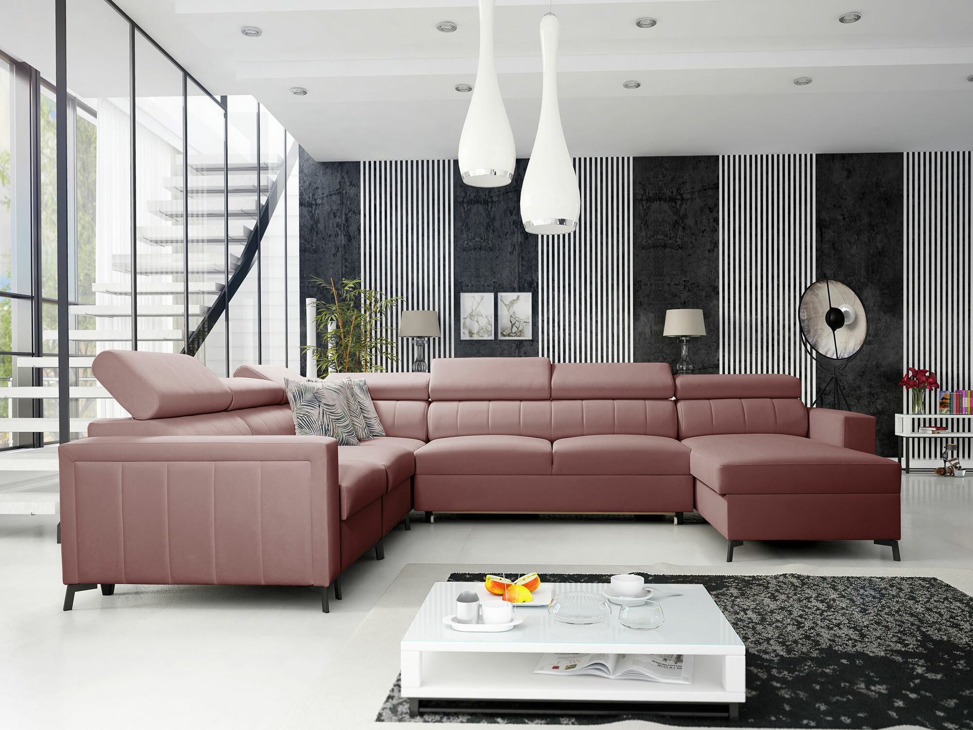 Ugaona sofa Sarasota 157 (Mono 235 + Botanical 36)