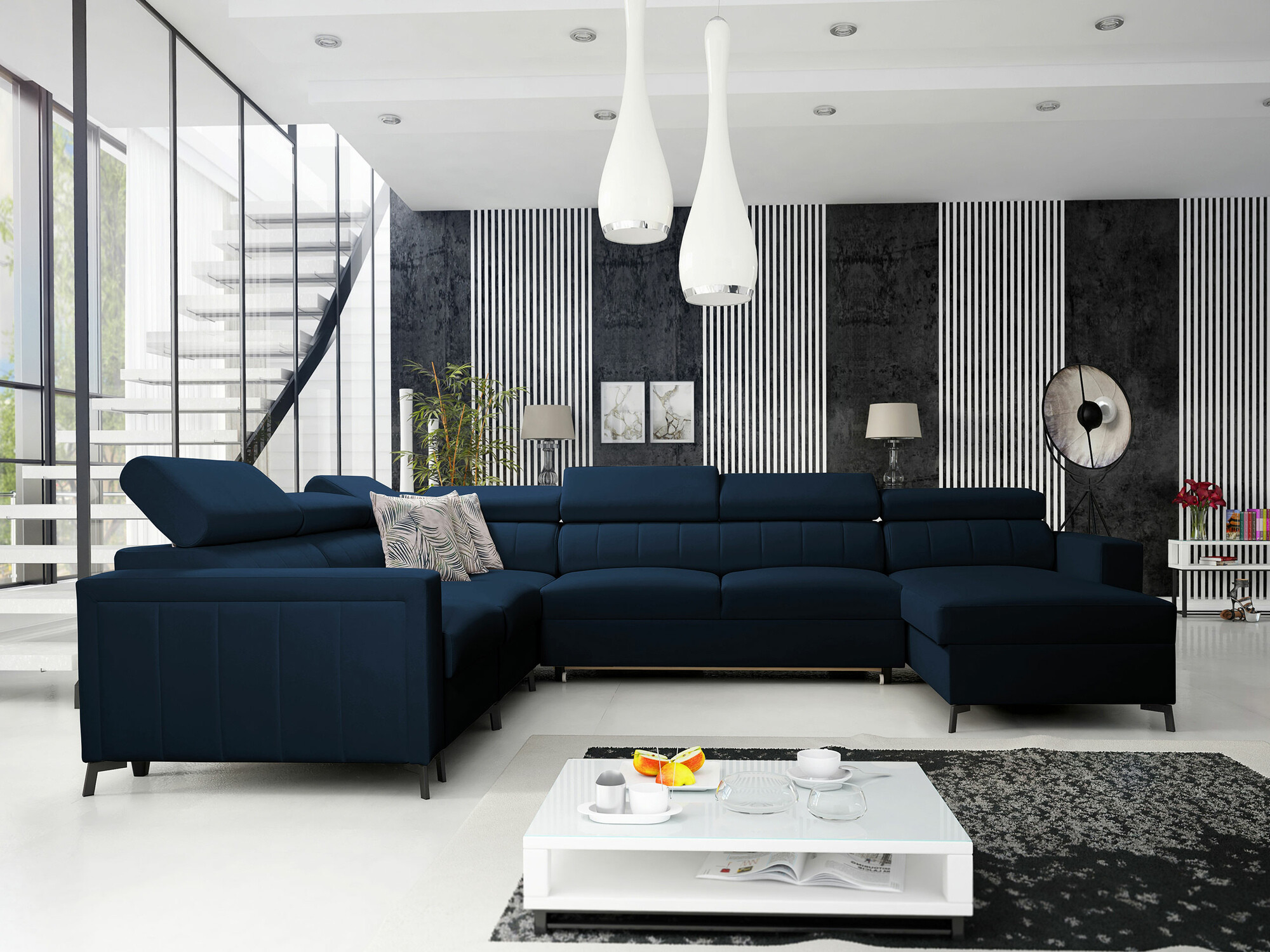 Ugaona sofa Sarasota 157 (Mono 242 + Botanical 36)