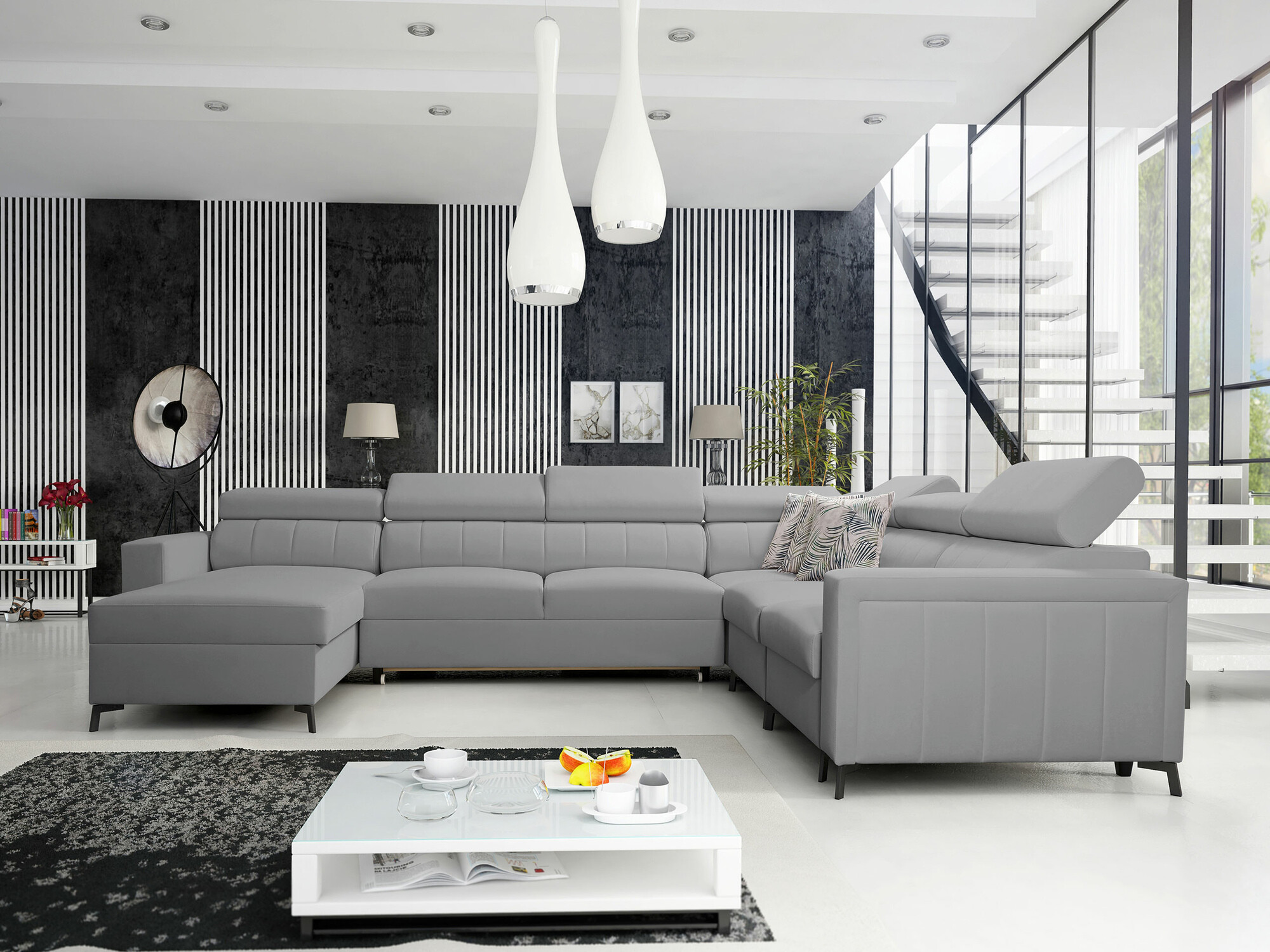 Ugaona sofa Sarasota 157 (Mono 244 + Botanical 36)