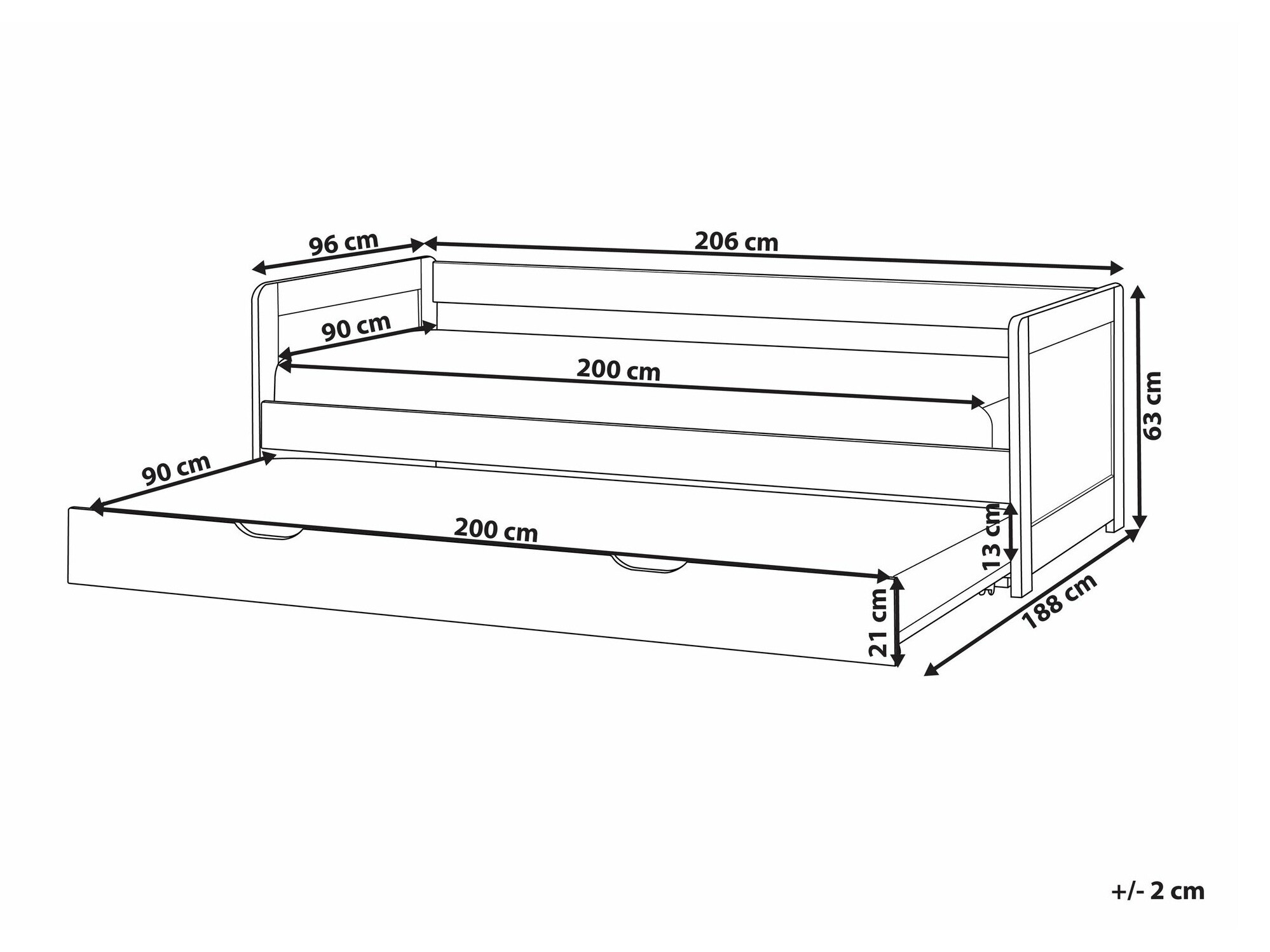 Krevet Berwyn 2301 (Belo)
