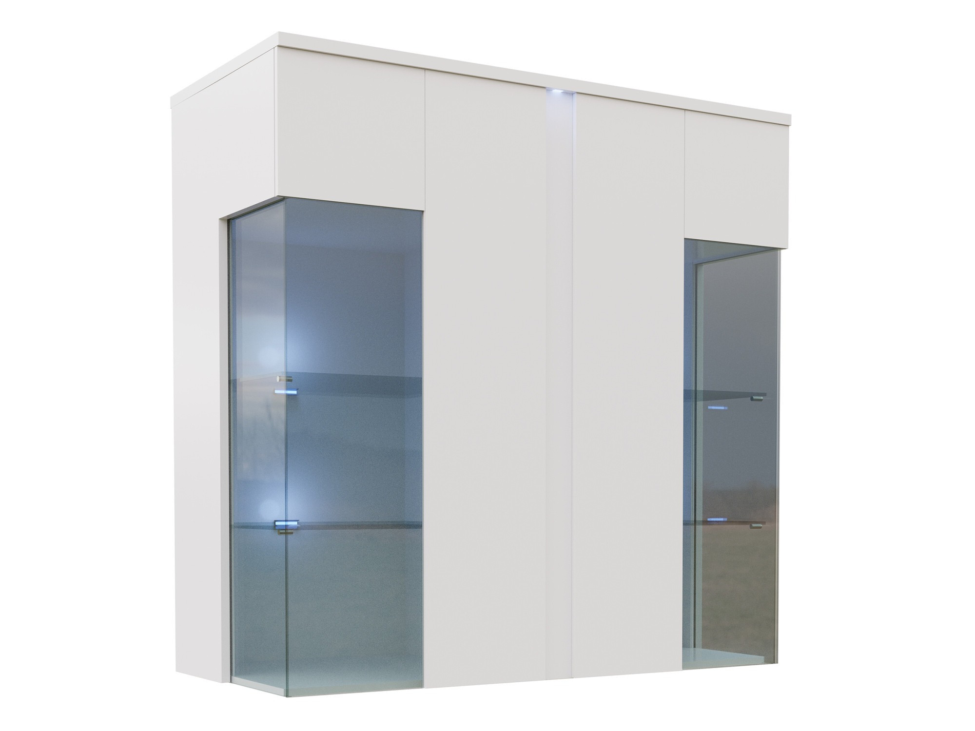 Ormarić Florem III (Belo + Sjajno belo)