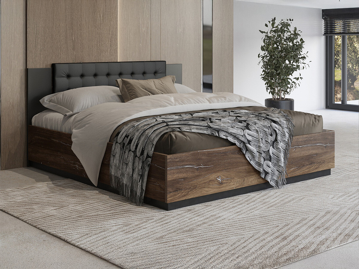 Krevet Felelie 104 (Tamus Flagstaf hrast + Srebrna)