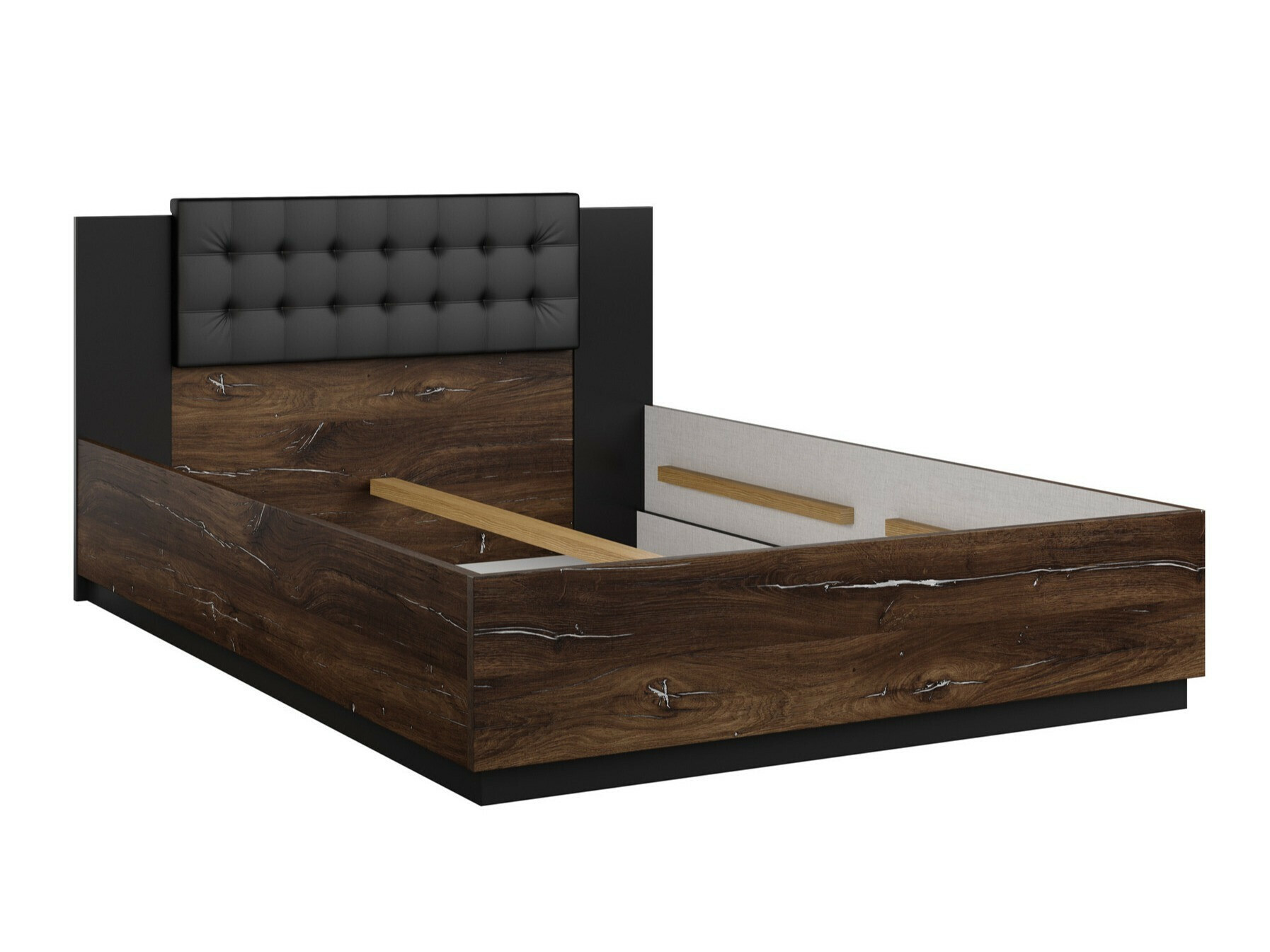 Krevet Felelie 112 (Tamus Flagstaf hrast + Srebrna)