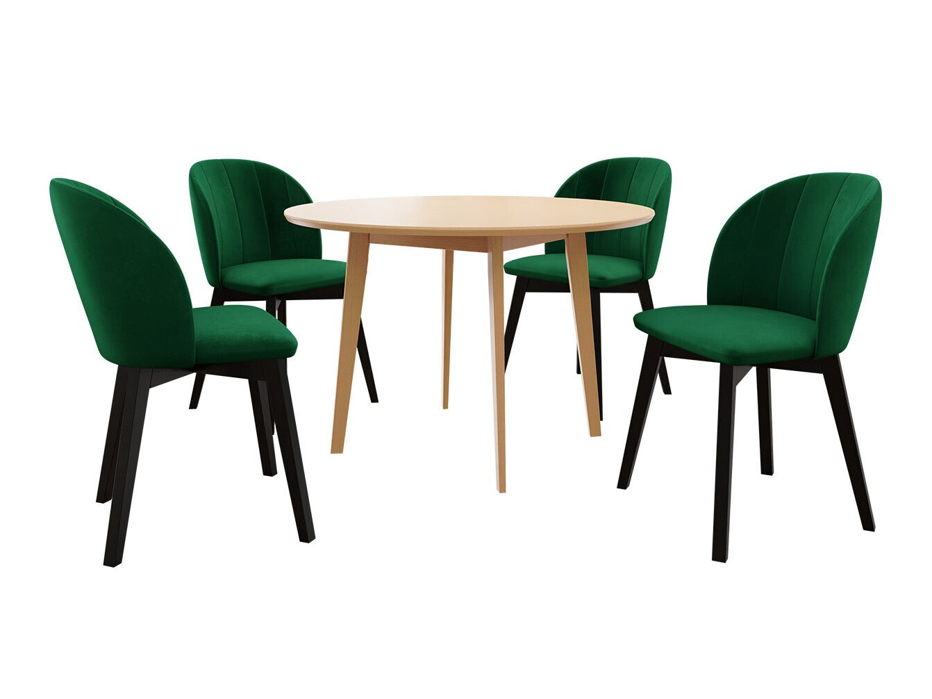 Trpezarijski set Racine 136 (Smeđa)