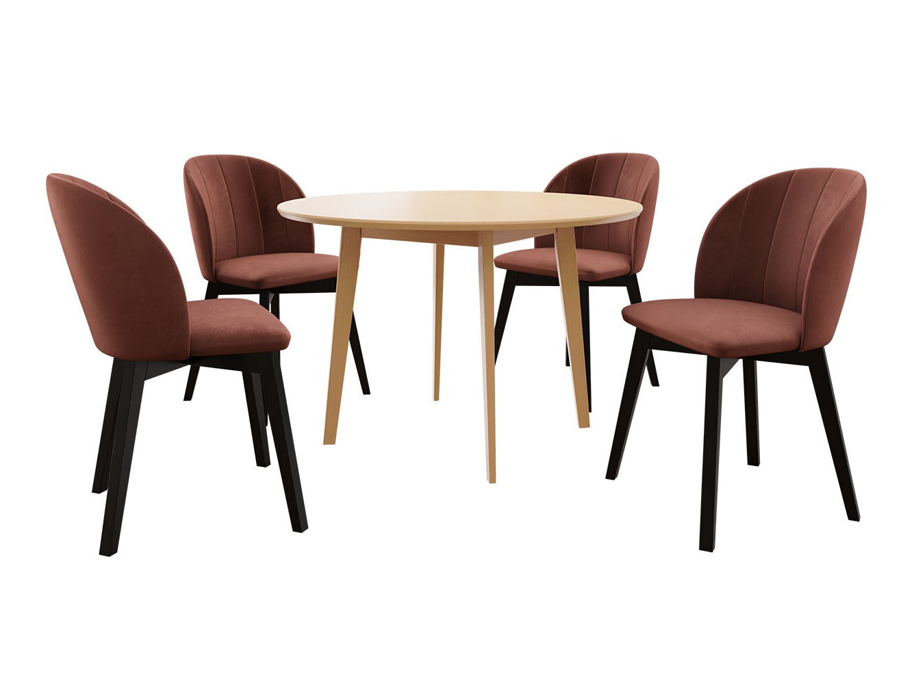 Trpezarijski set Racine 136 (Braon)