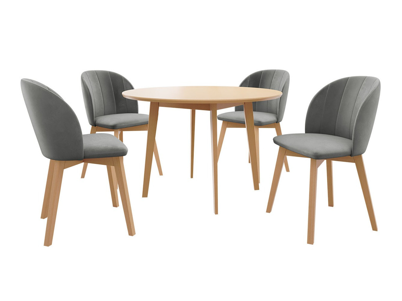 Trpezarijski set Racine 136 (Smeđa)