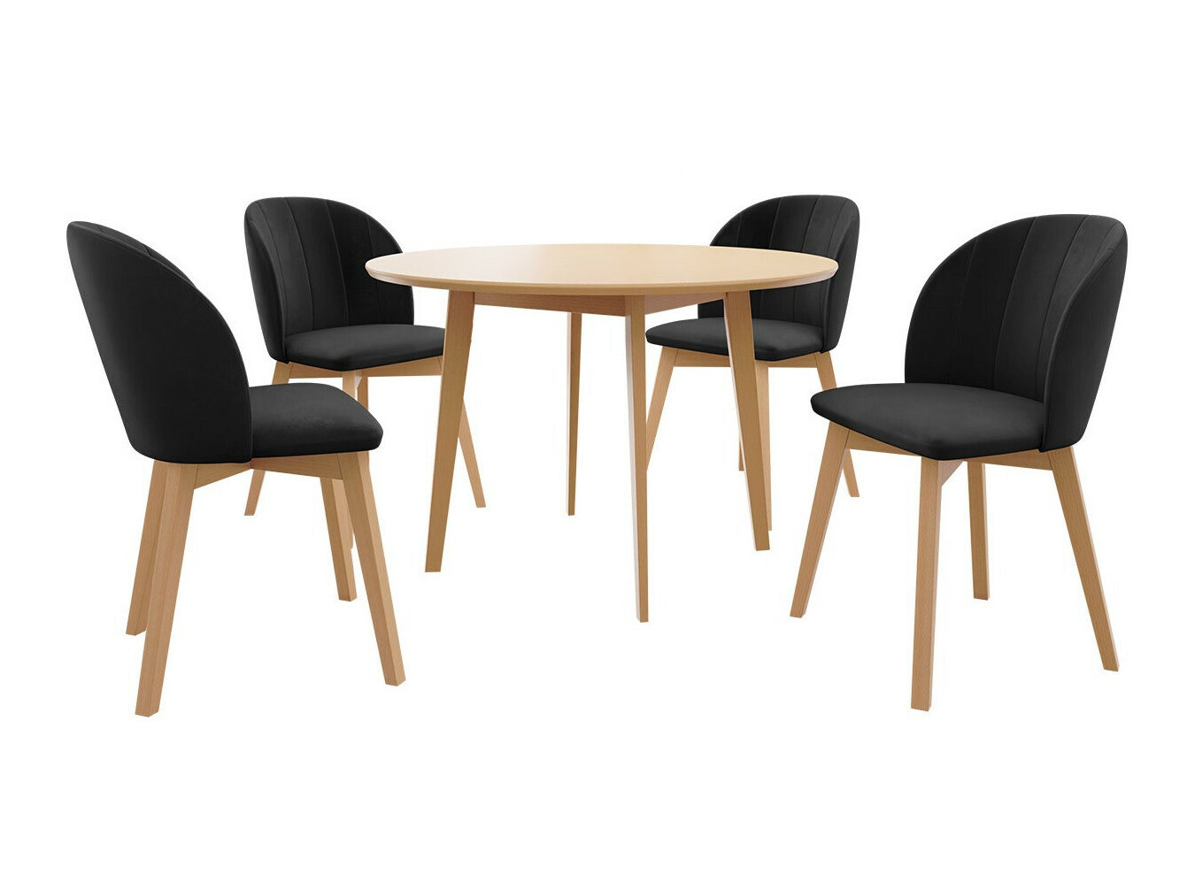 Trpezarijski set Racine 136 (Smeđa)