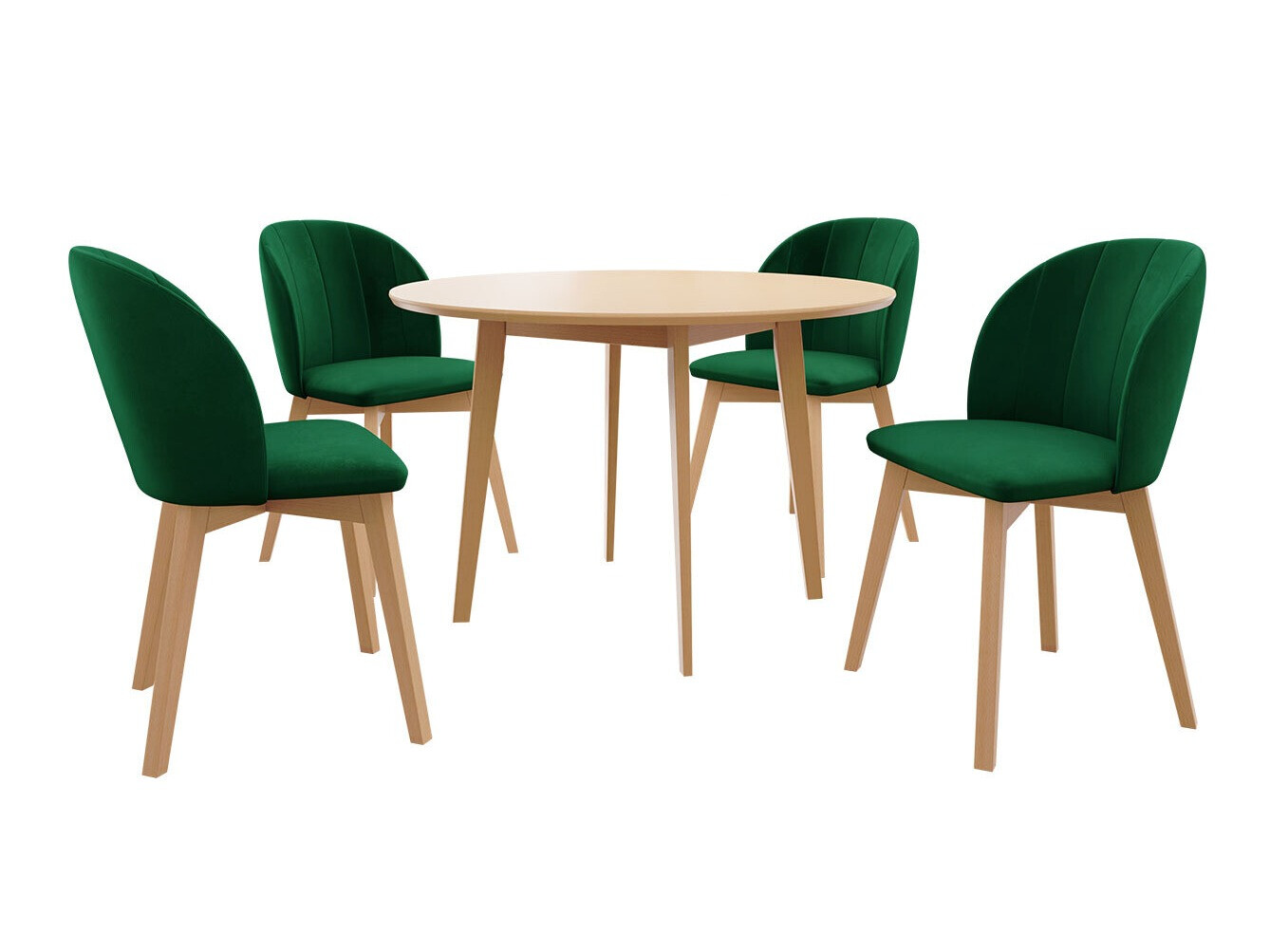 Trpezarijski set Racine 136 (Smeđa)