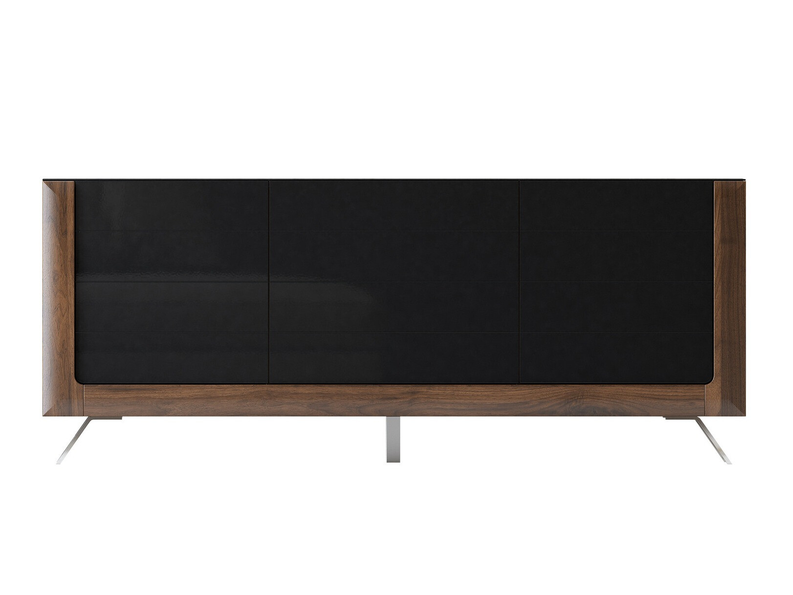 Ormarić Sovera 103 (Orah + Crna visoki sjaj)