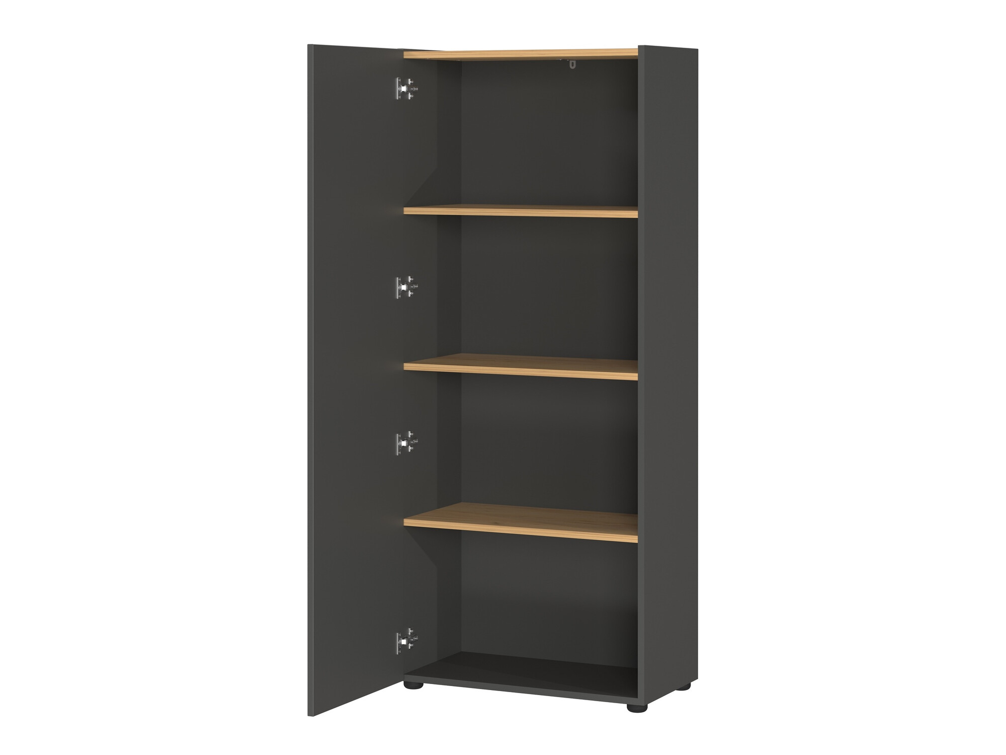 Polica Evarsoa 104 (Graphite + Navarra hrast)