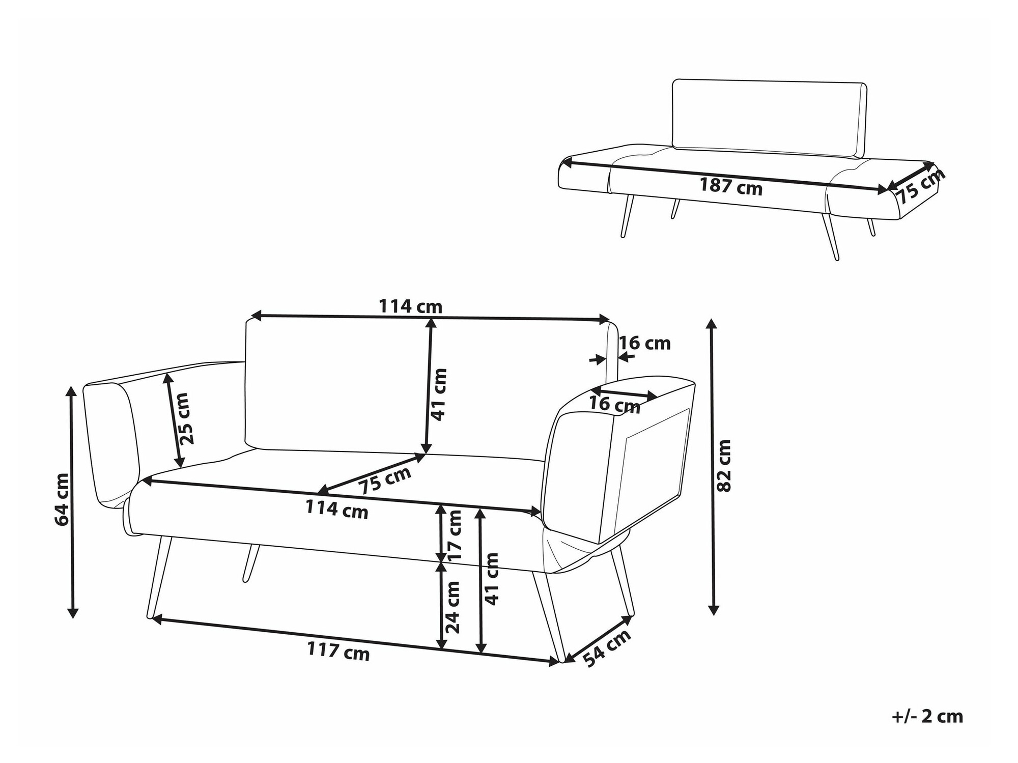 Sofa Berwyn 2362 (Ružičasta)