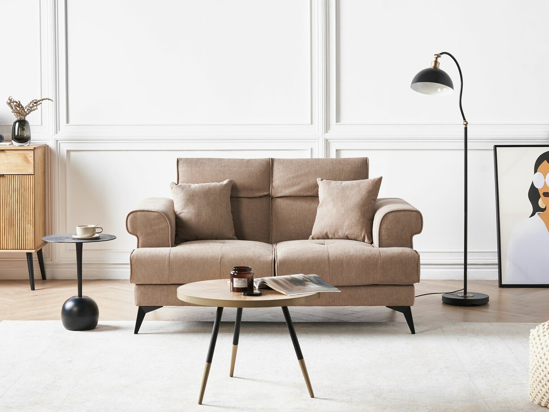 Sofa Berwyn 2371 (Svetlo smeđa)