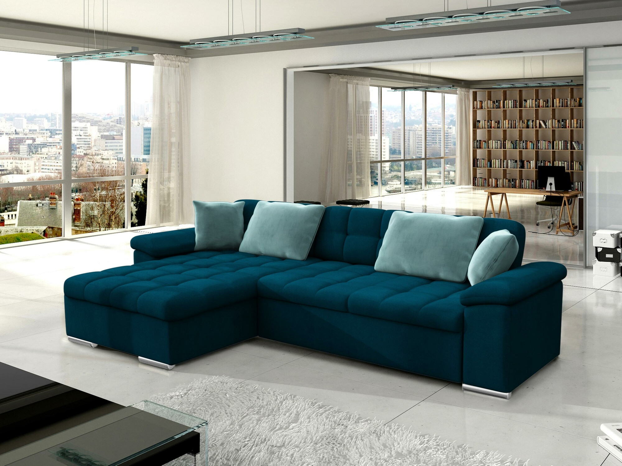 Ugaona sofa Comfivo 181 (Venus Velvet 2911 + Prestige 2771)