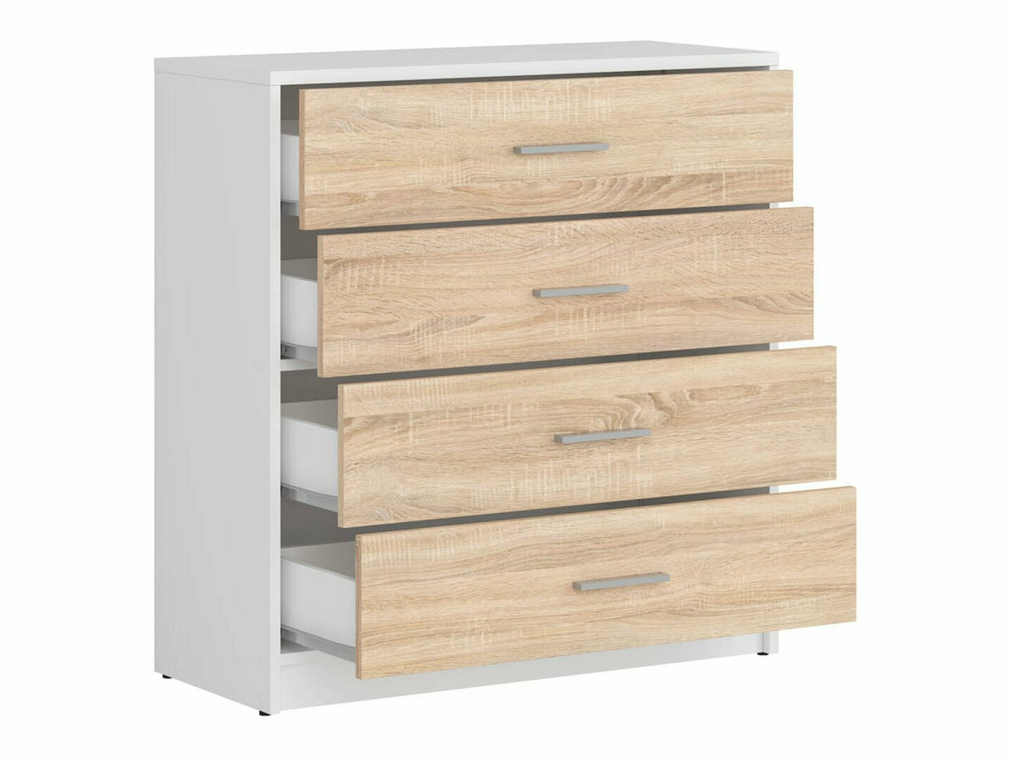 Komoda Novsore 101 (Belo + Sonoma hrast)