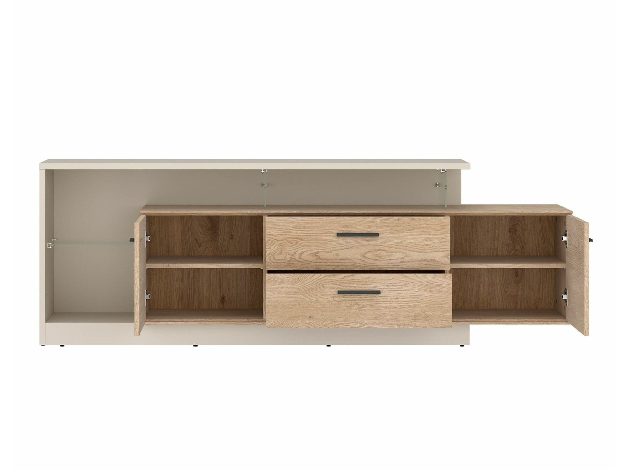 TV komoda Ontario 137 (Kašmir + Sonoma hrast)