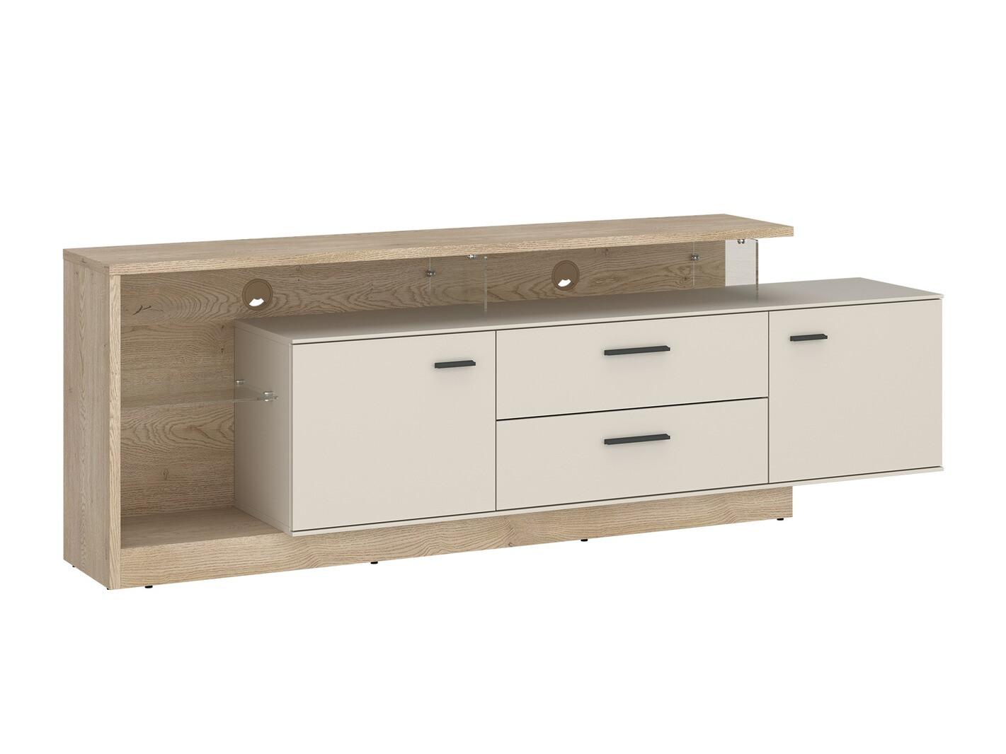 TV komoda Ontario 137 (Sonoma hrast + Kašmir)