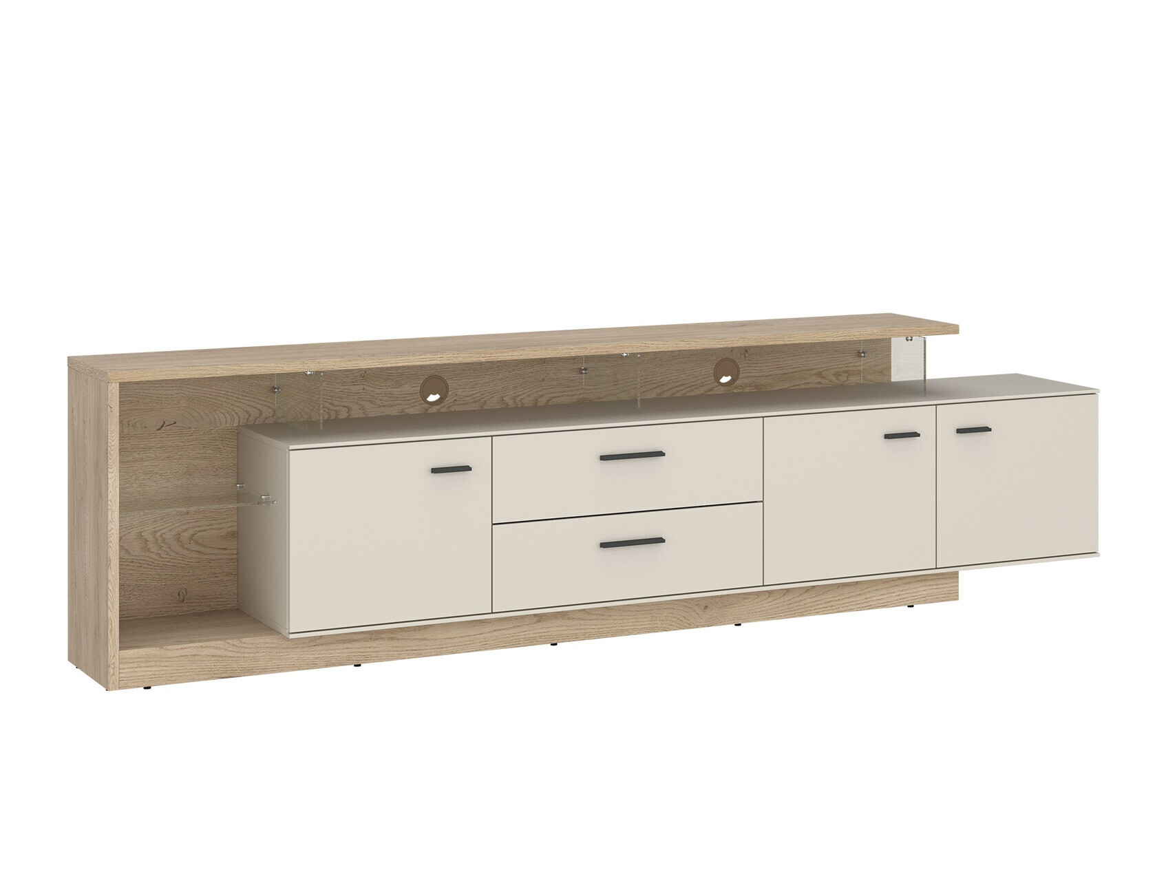 TV komoda Ontario 138 (Sonoma hrast + Kašmir)