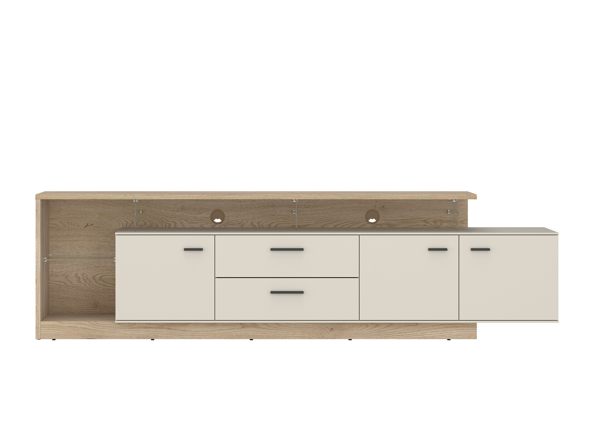 TV komoda Ontario 138 (Sonoma hrast + Kašmir)