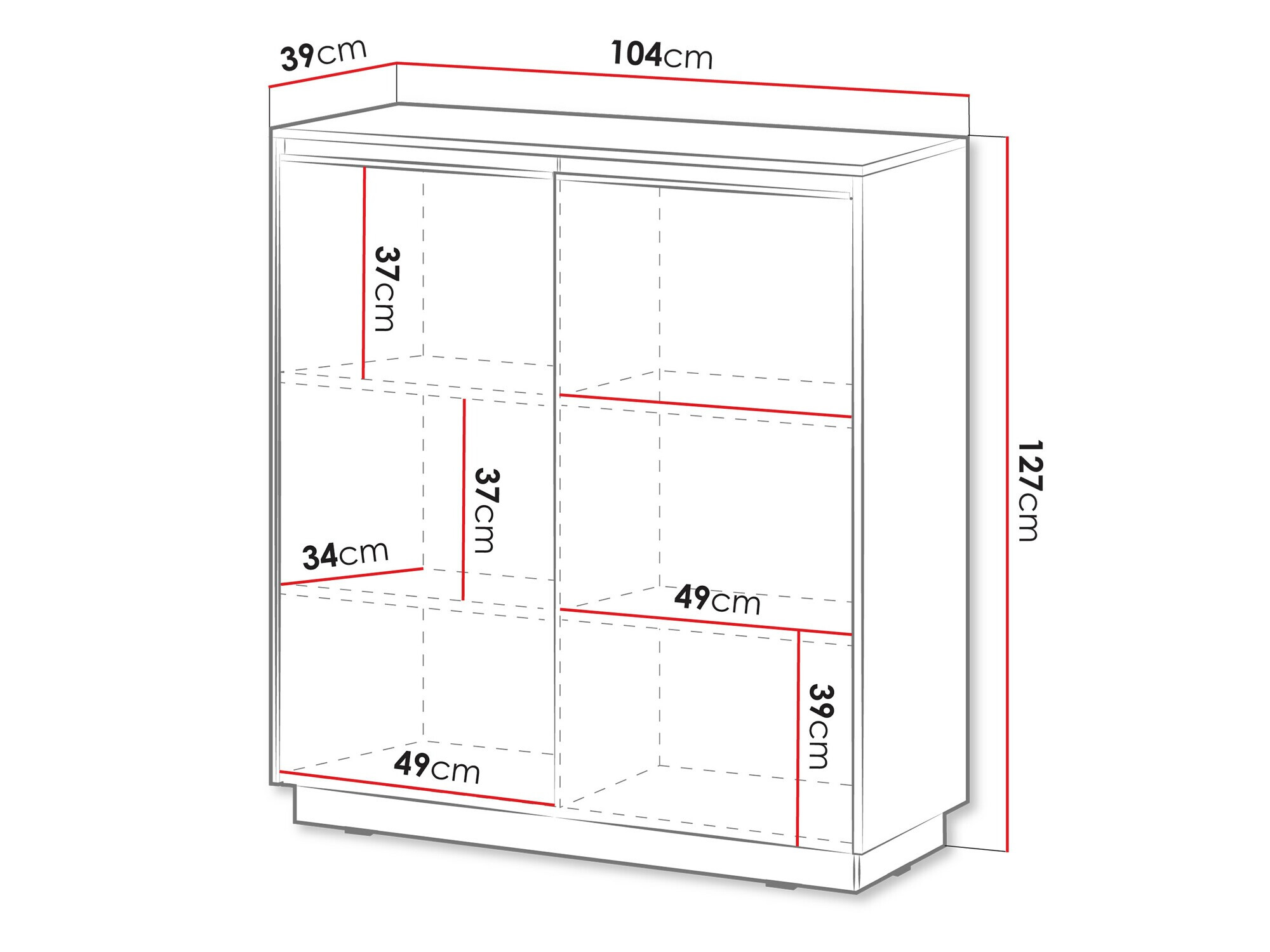 Ormarić Sorbela 102 (Belo)