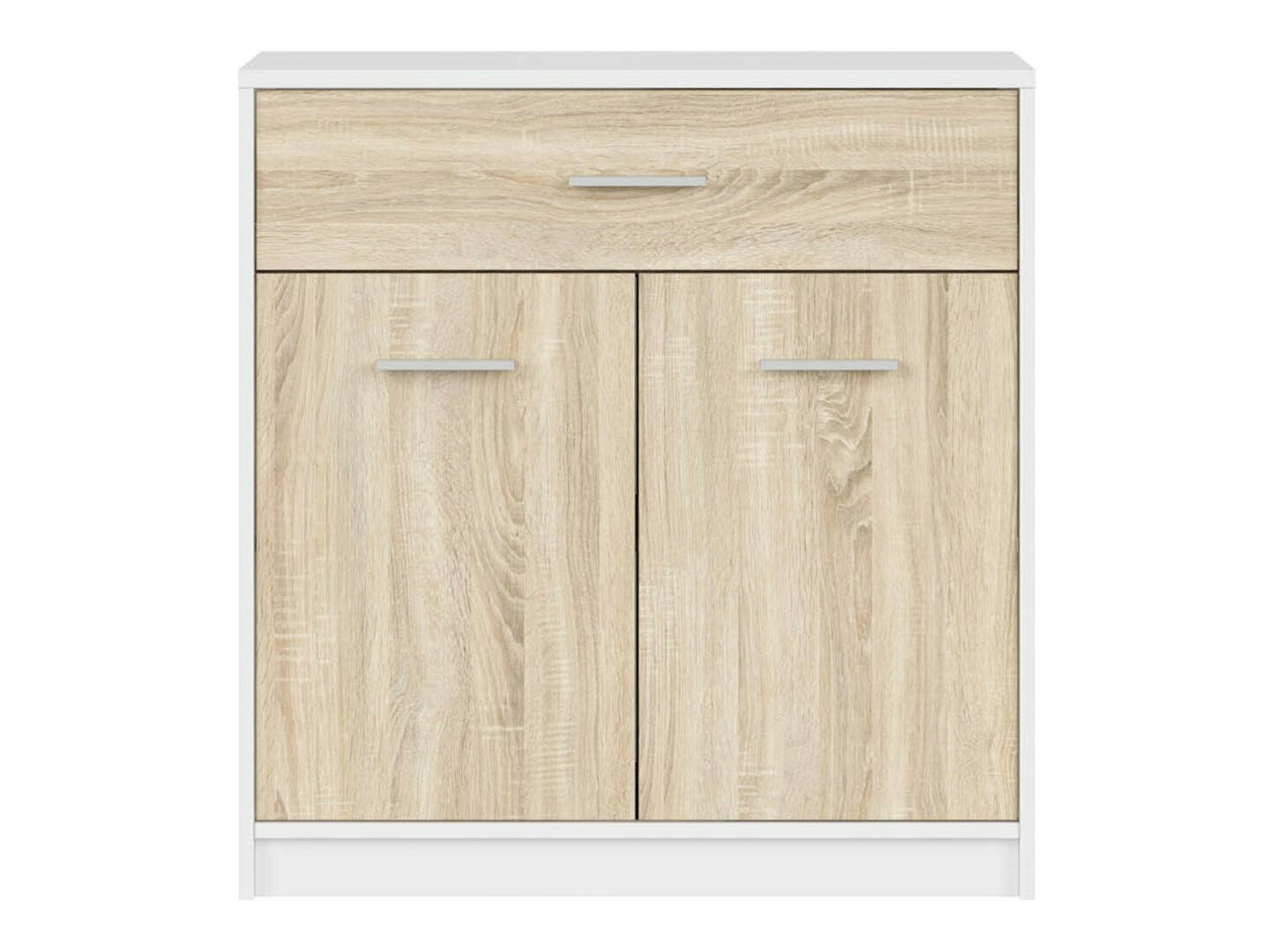 Komoda Novsore 115 (Belo + Sonoma hrast)