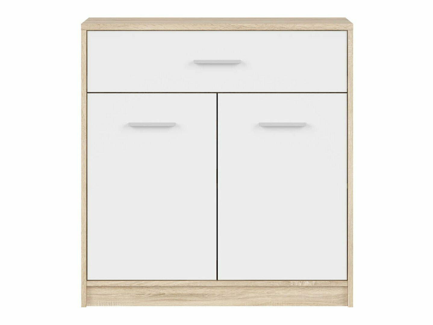 Komoda Novsore 115 (Sonoma hrast + Belo)