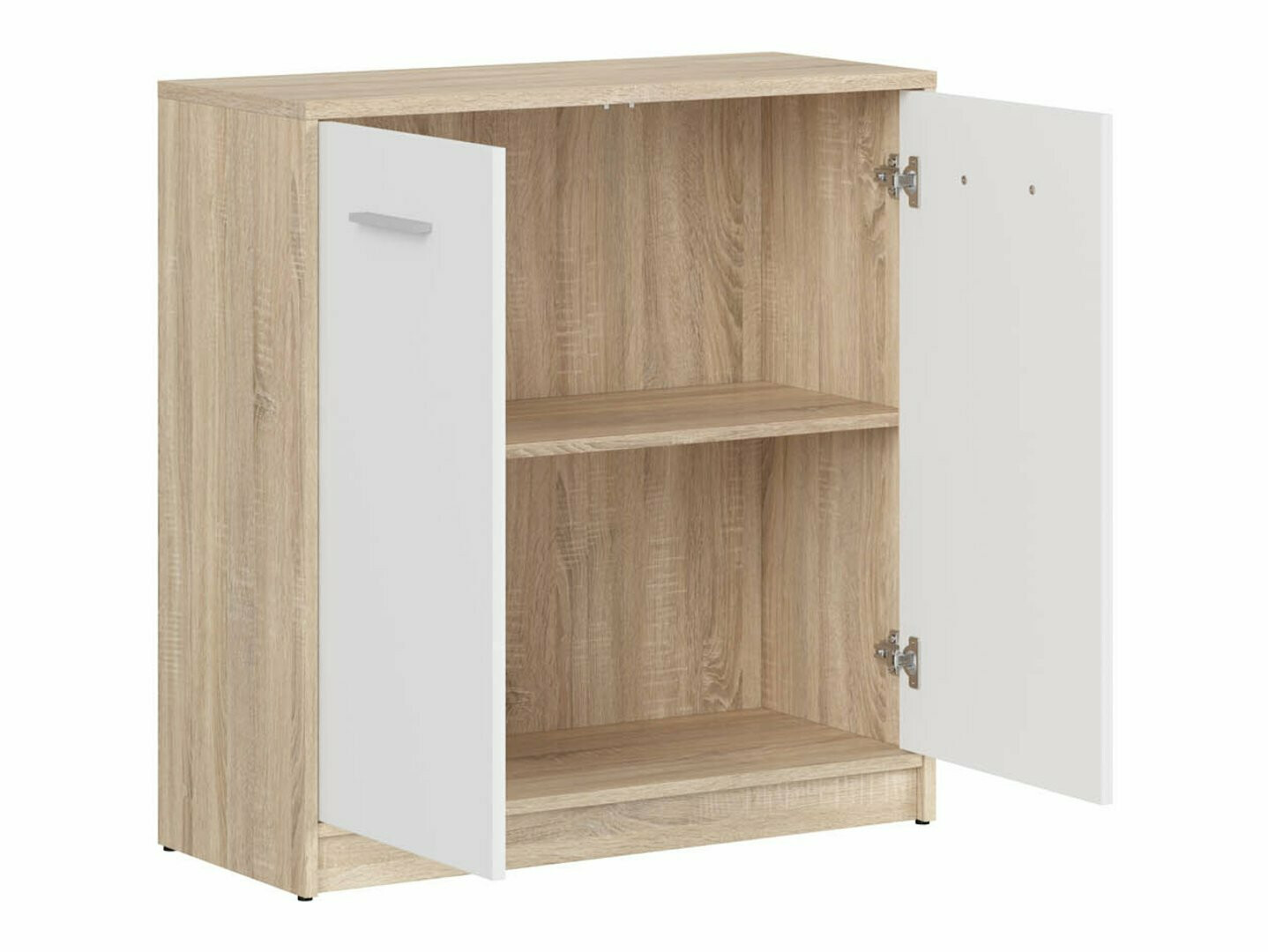 Ormarić Novsore 116 (Sonoma hrast + Belo)